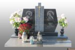 Double granite monument